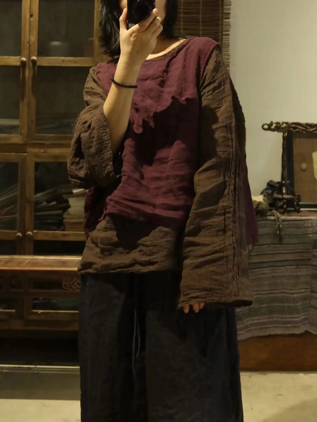 Waed Linen round Ne Overhead Vest Early Autumn Artistic Retro Soft Cotton Waed Arml Top Women's Long Thin Outerwear
Waed Linen round Ne Overhead Vest Early Autumn Artistic Retro Soft Cotton Waed Arml Top Women's Long Thin Outerwear
