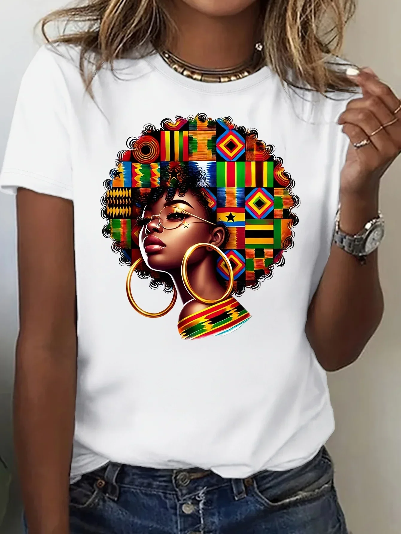 About Black History Month Afro Girl Graphic (10) Women'S Trendy T-Shirt Soft Breathable & Comfortable Creative Print Design
About Black History Month Afro Girl Graphic (10) Women'S Trendy T-Shirt Soft Breathable & Comfortable Creative Print Design