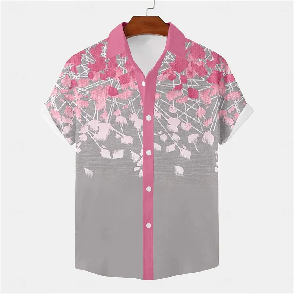 Men's Short Sleeved Floral Print Shirt, Lapel Button Up Shirt, Hawaiian Beach Vacation, Men's Fashionable Clothing
Men's Short Sleeved Floral Print Shirt, Lapel Button Up Shirt, Hawaiian Beach Vacation, Men's Fashionable Clothing