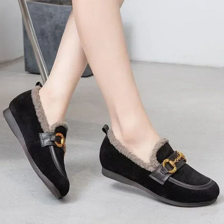Women Winter Casual Shoes 2025 New Warm Short Plush Moccasins Soft Flat Non-slip Loafers Fashion Slip on Female Cotton Shoes
Women Winter Casual Shoes 2025 New Warm Short Plush Moccasins Soft Flat Non-slip Loafers Fashion Slip on Female Cotton Shoes