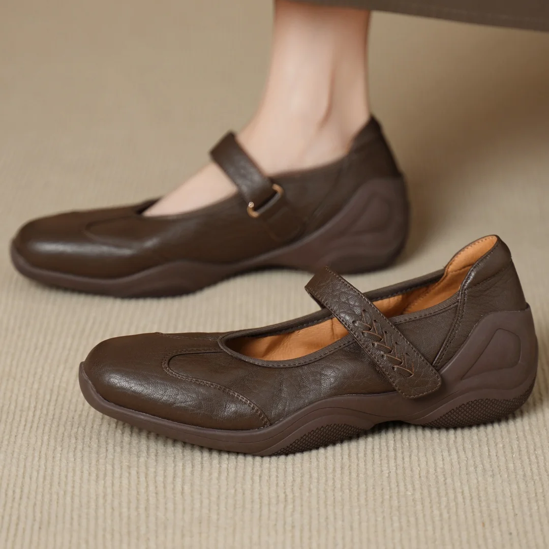 danxuefei 2026 spring new women's sheepskin square toe narrow band hook&loop slip-on Mary Jane flats sneakers casual daily shoes
danxuefei 2026 spring new women's sheepskin square toe narrow band hook&loop slip-on Mary Jane flats sneakers casual daily shoes