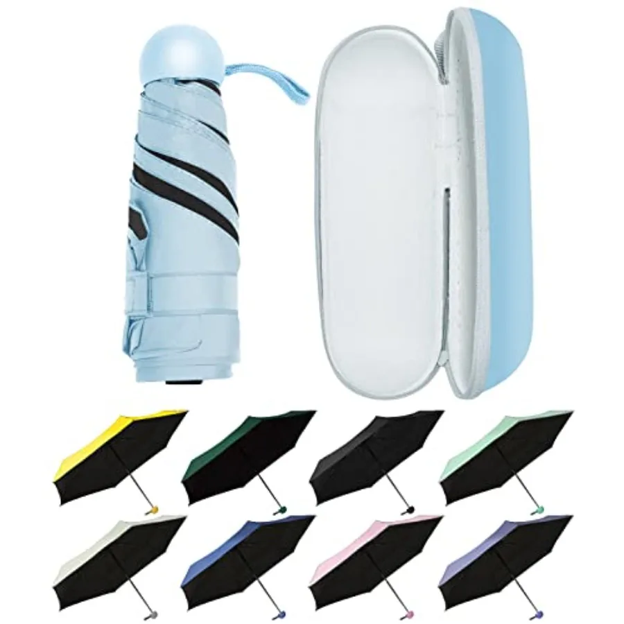 Mini Travel Umbrella with Case Lightweight Sun and Rain Parasol, Compact Pocket Size for Backpack or Purse, UV Protection for,G
Mini Travel Umbrella with Case Lightweight Sun and Rain Parasol, Compact Pocket Size for Backpack or Purse, UV Protection for,G