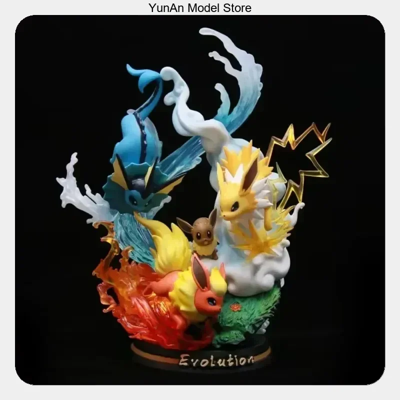 29cm Eevee Water/Fire/Electric Type Glow Scene Anime Figure Statue Desktop Ornament Collectible Gift
29cm Eevee Water/Fire/Electric Type Glow Scene Anime Figure Statue Desktop Ornament Collectible Gift