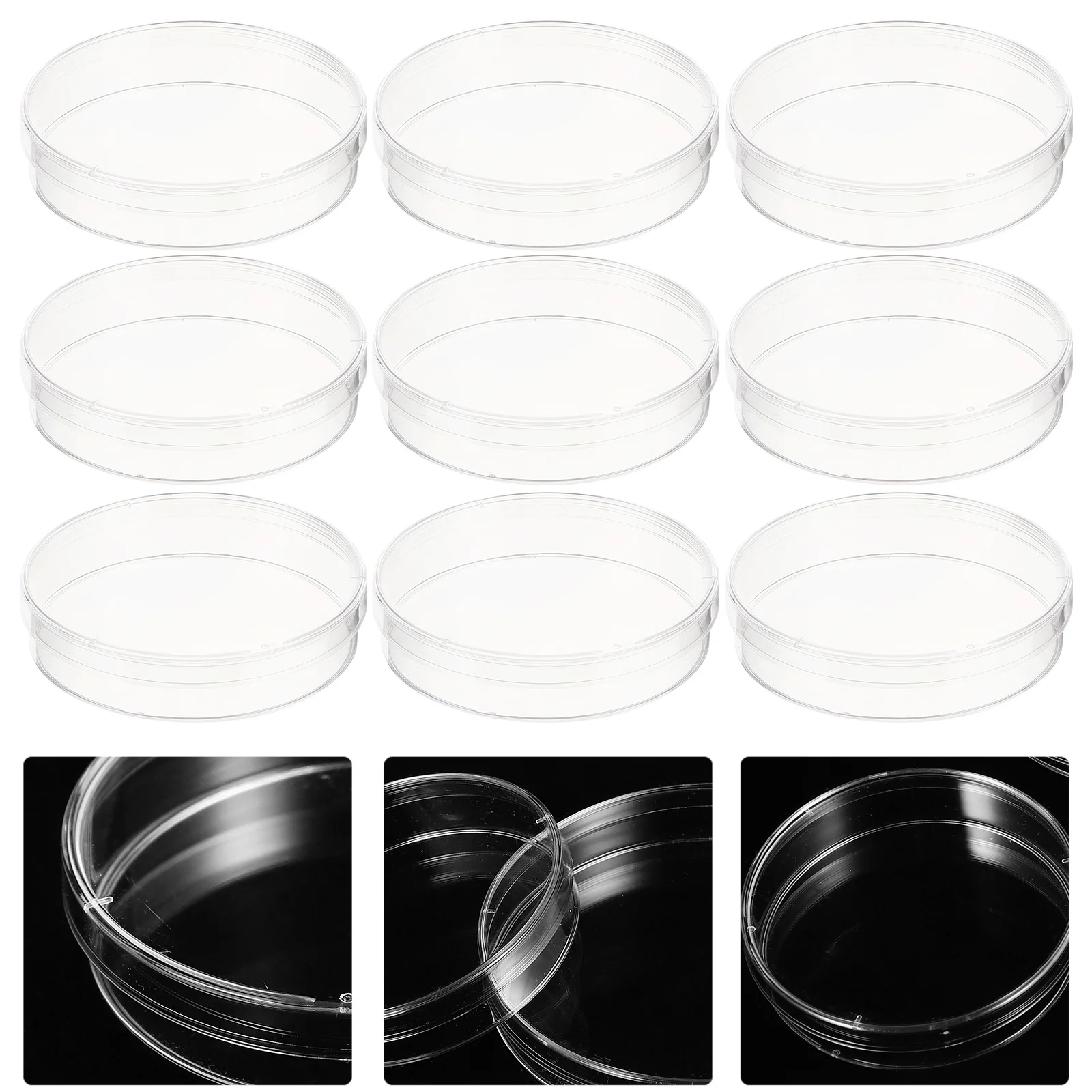 30Pcs Science Petri Dish with Lid Plastic Culture Dishes for Experiments Lab Research Teaching Tools Transparent Smooth Easy
30Pcs Science Petri Dish with Lid Plastic Culture Dishes for Experiments Lab Research Teaching Tools Transparent Smooth Easy