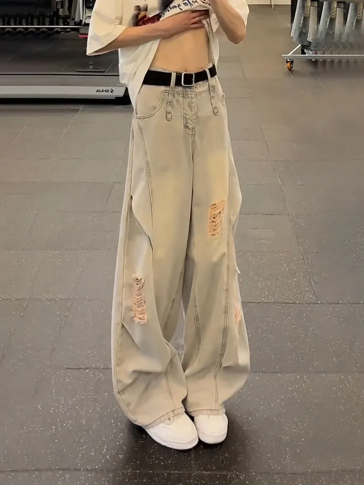 Retro American Hole Denim Jeans Men's Autumn Straight High Waist Leg Lengthening Casual Knife Flared Pants
Retro American Hole Denim Jeans Men's Autumn Straight High Waist Leg Lengthening Casual Knife Flared Pants