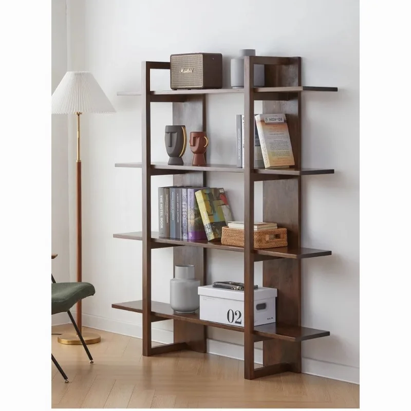 Nordic solid wood shelf display cabinet living room home floor new retro bookshelf against the wall multi-layer storage rack
Nordic solid wood shelf display cabinet living room home floor new retro bookshelf against the wall multi-layer storage rack