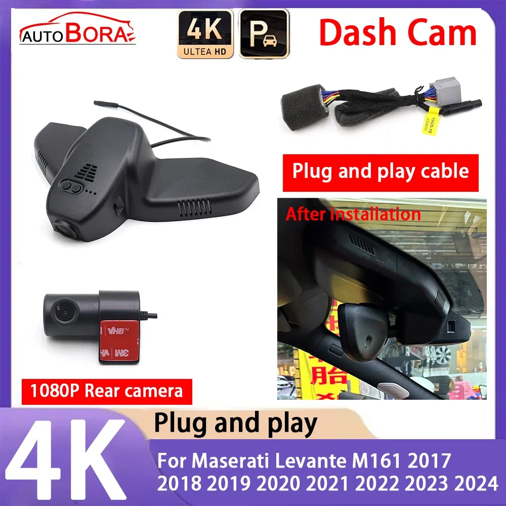 AutoBora 4K 2160P Car Camera Plug and Play UHD Dash Cam Night Vision for Maserati Levante M161 2017~2024
AutoBora 4K 2160P Car Camera Plug and Play UHD Dash Cam Night Vision for Maserati Levante M161 2017~2024