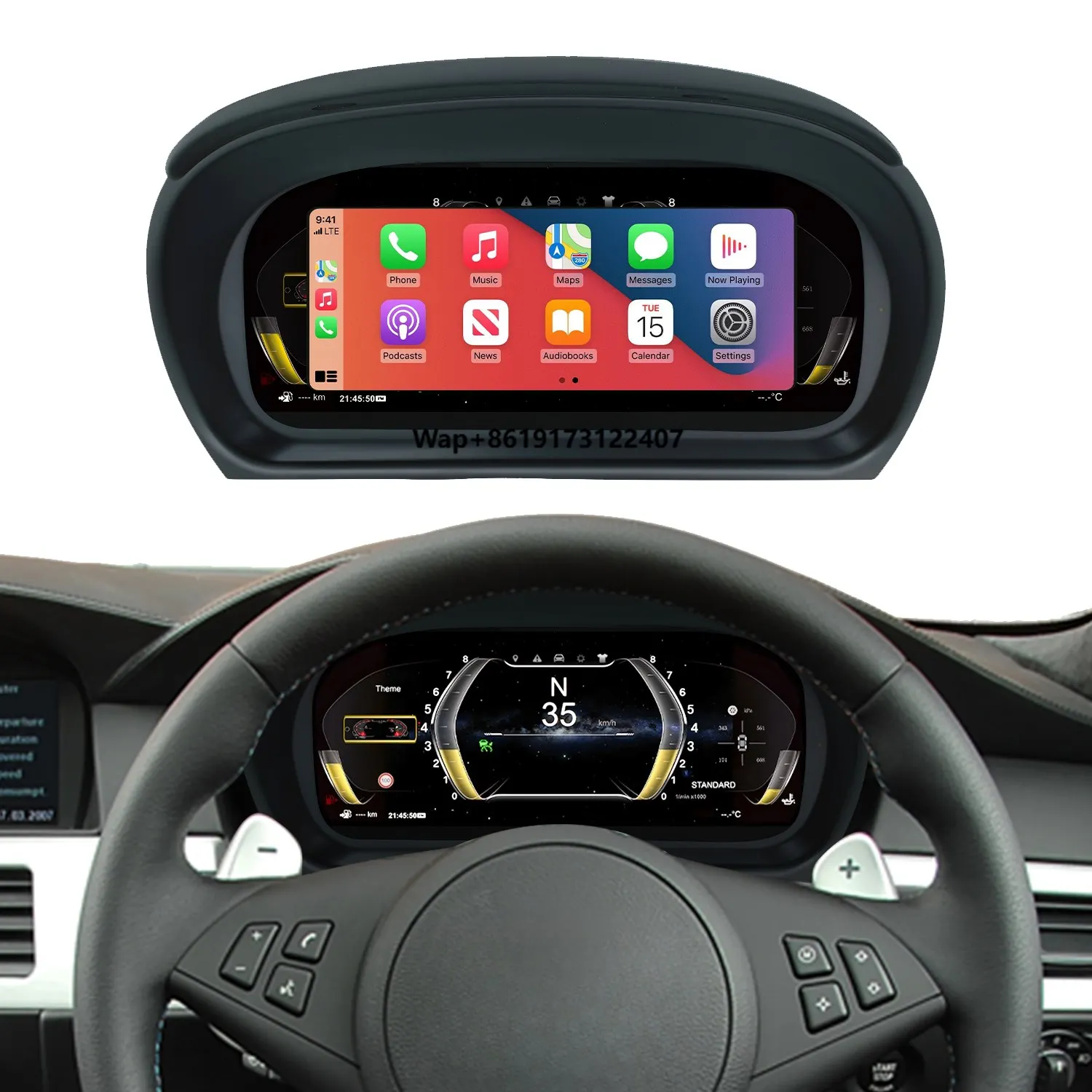 5 Series E60 Dashboard Displayer Digital Cluster Instrument Speedometer Wireless CarPlay Android Auto for 5 Series E60
5 Series E60 Dashboard Displayer Digital Cluster Instrument Speedometer Wireless CarPlay Android Auto for 5 Series E60