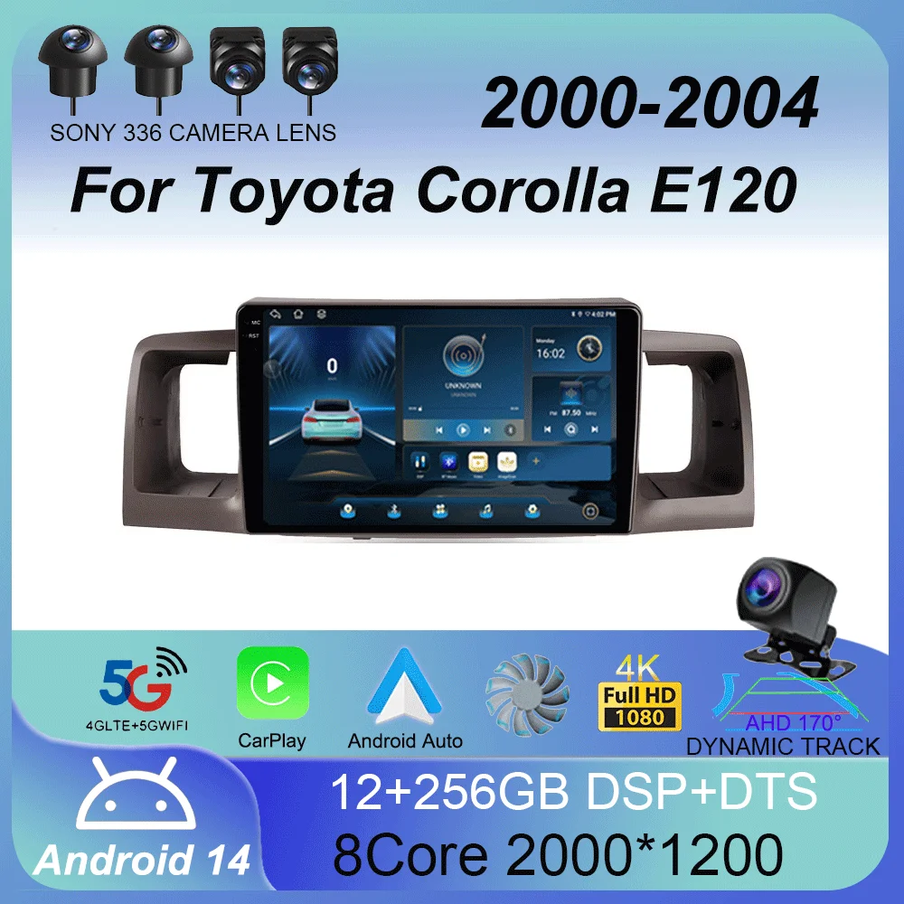 Android 14 Carplay мультимедиа для Toyota Corolla E120 2000-2004 навигация автомобильный радиоприемник видео DVD авторадио стерео 2din 4G + Wi-Fi
Android 14 Carplay мультимедиа для Toyota Corolla E120 2000-2004 навигация автомобильный радиоприемник видео DVD авторадио стерео 2din 4G + Wi-Fi