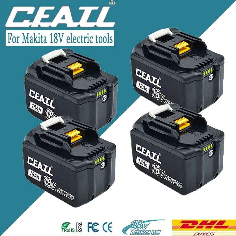Original CFATL 18V 18Ah battery, for Makita 18V power tool CL DB,DUB,DDF,DGA,DTW,DRT,DAS,DJV,DBO series rechargeable batte
Original CFATL 18V 18Ah battery, for Makita 18V power tool CL DB,DUB,DDF,DGA,DTW,DRT,DAS,DJV,DBO series rechargeable batte