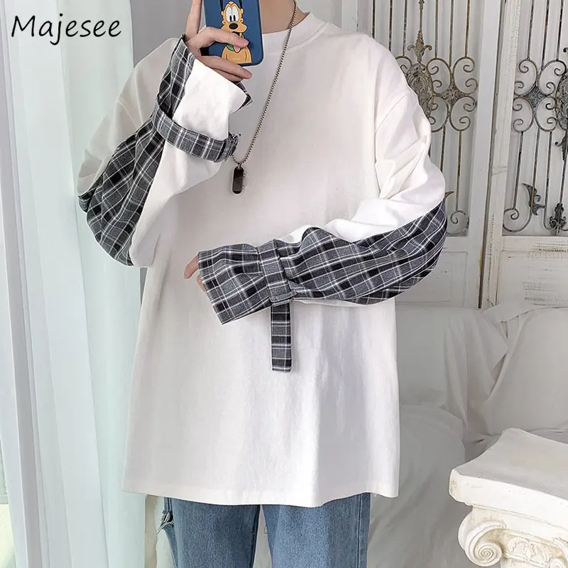 T-shirts Men Long Sleeve Loose Trendy Design Spring Patchwork Casual O-neck Basic Streetwear Clothing Harajuku Camisetas Male
T-shirts Men Long Sleeve Loose Trendy Design Spring Patchwork Casual O-neck Basic Streetwear Clothing Harajuku Camisetas Male