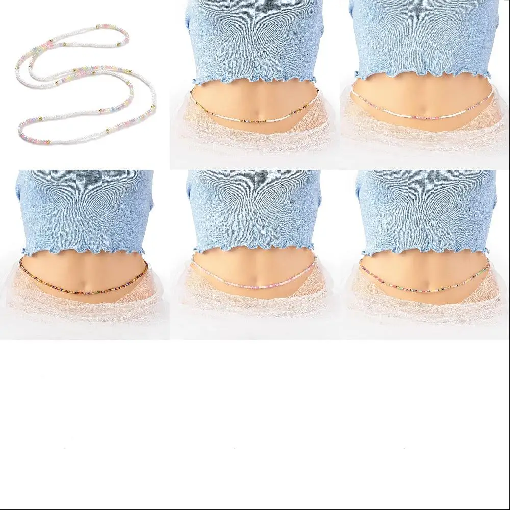 6Pcs 6 Styles Jewelry Waist Beads Body Chain Glass Seed Beaded Belly Chain Bikini Jewelry for Woman Girl Mixed Color
6Pcs 6 Styles Jewelry Waist Beads Body Chain Glass Seed Beaded Belly Chain Bikini Jewelry for Woman Girl Mixed Color