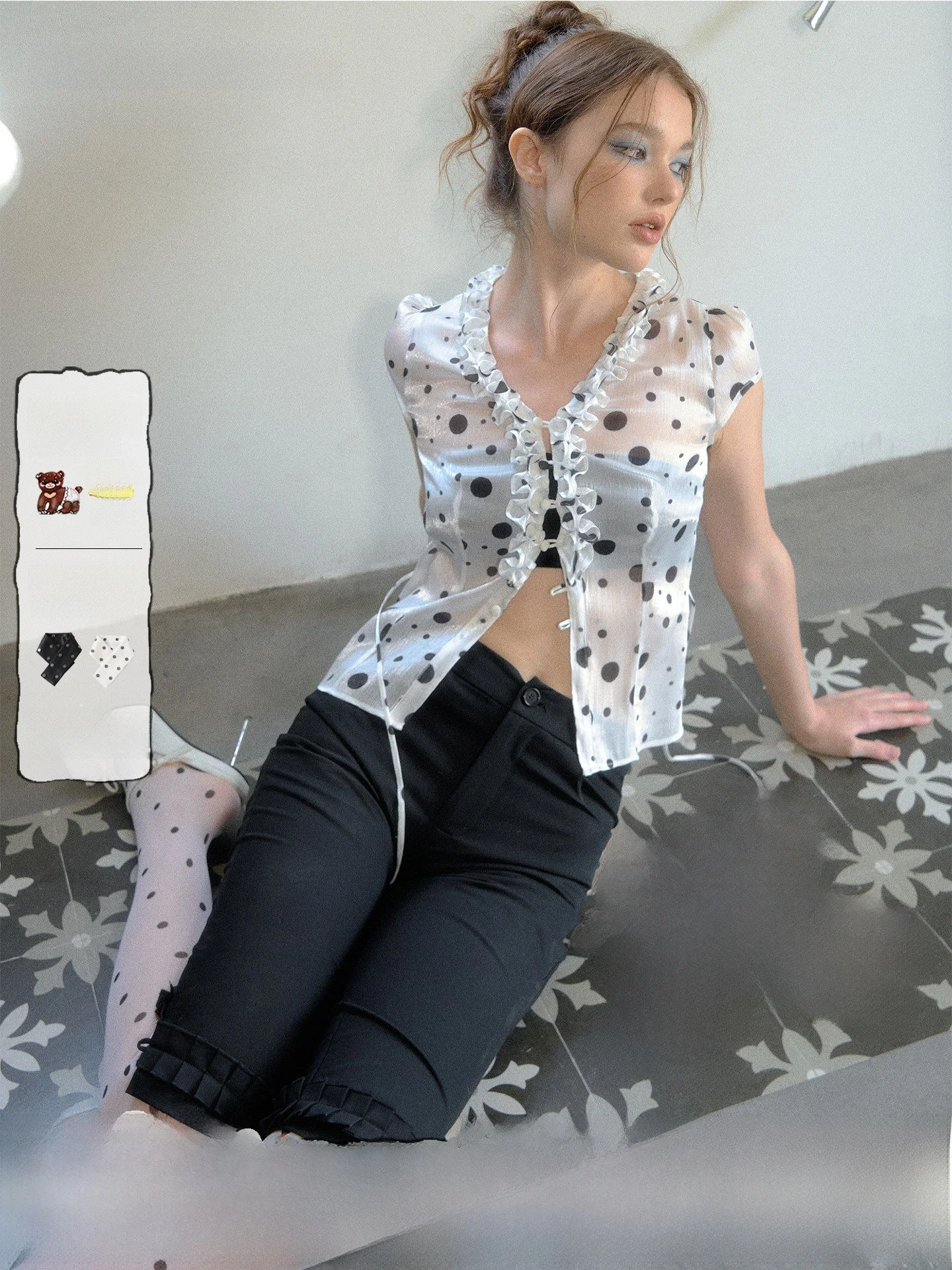 DeleteEX Trousseau Series Polka Dot Soda Glowing Chiffon Silk Casual Vintage Sleeveless Shirt Women's Summer Skin-friendly Br...
DeleteEX Trousseau Series Polka Dot Soda Glowing Chiffon Silk Casual Vintage Sleeveless Shirt Women's Summer Skin-friendly Br...