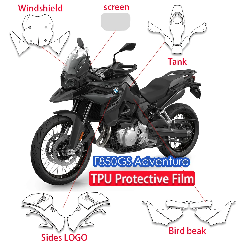 F850GS ADV Paint Protective Film Motorcycle Accessories Bodykit TPU PPF For BMW F 850 GS Adventure stickers Invisible Car Cover
F850GS ADV Paint Protective Film Motorcycle Accessories Bodykit TPU PPF For BMW F 850 GS Adventure stickers Invisible Car Cover