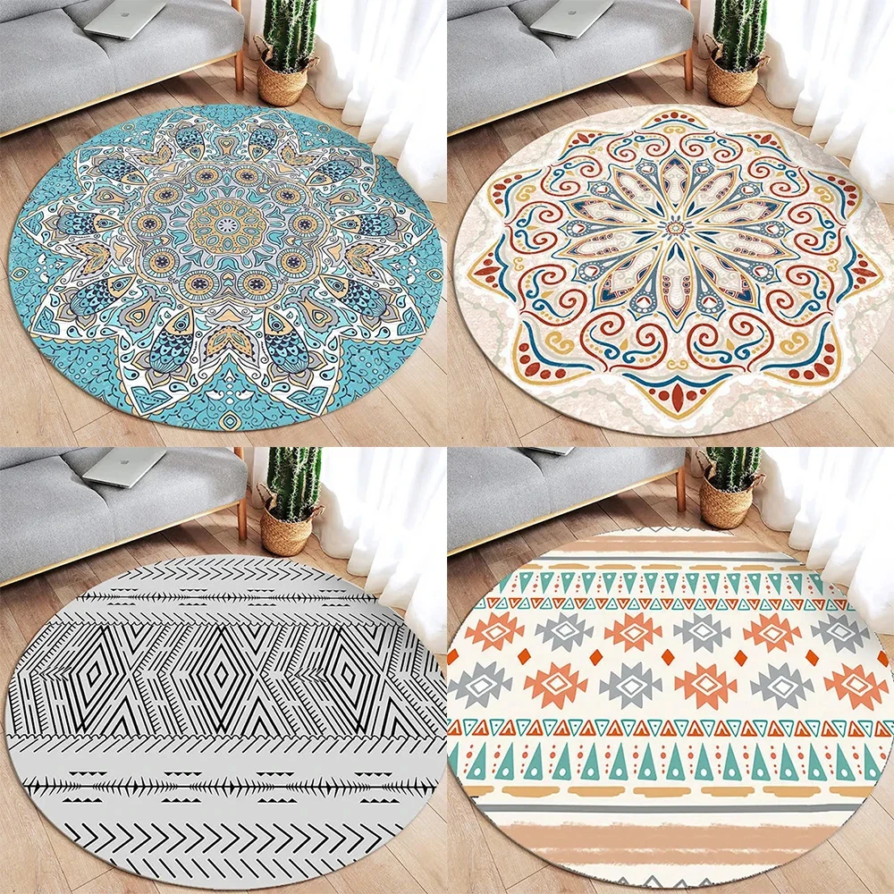 Bohemian Style Round Carpet Sofa Table Large Area Rugs Non-slip Doormat Retro Mandala Round Carpet Home Decor Alfombra Redonda
Bohemian Style Round Carpet Sofa Table Large Area Rugs Non-slip Doormat Retro Mandala Round Carpet Home Decor Alfombra Redonda