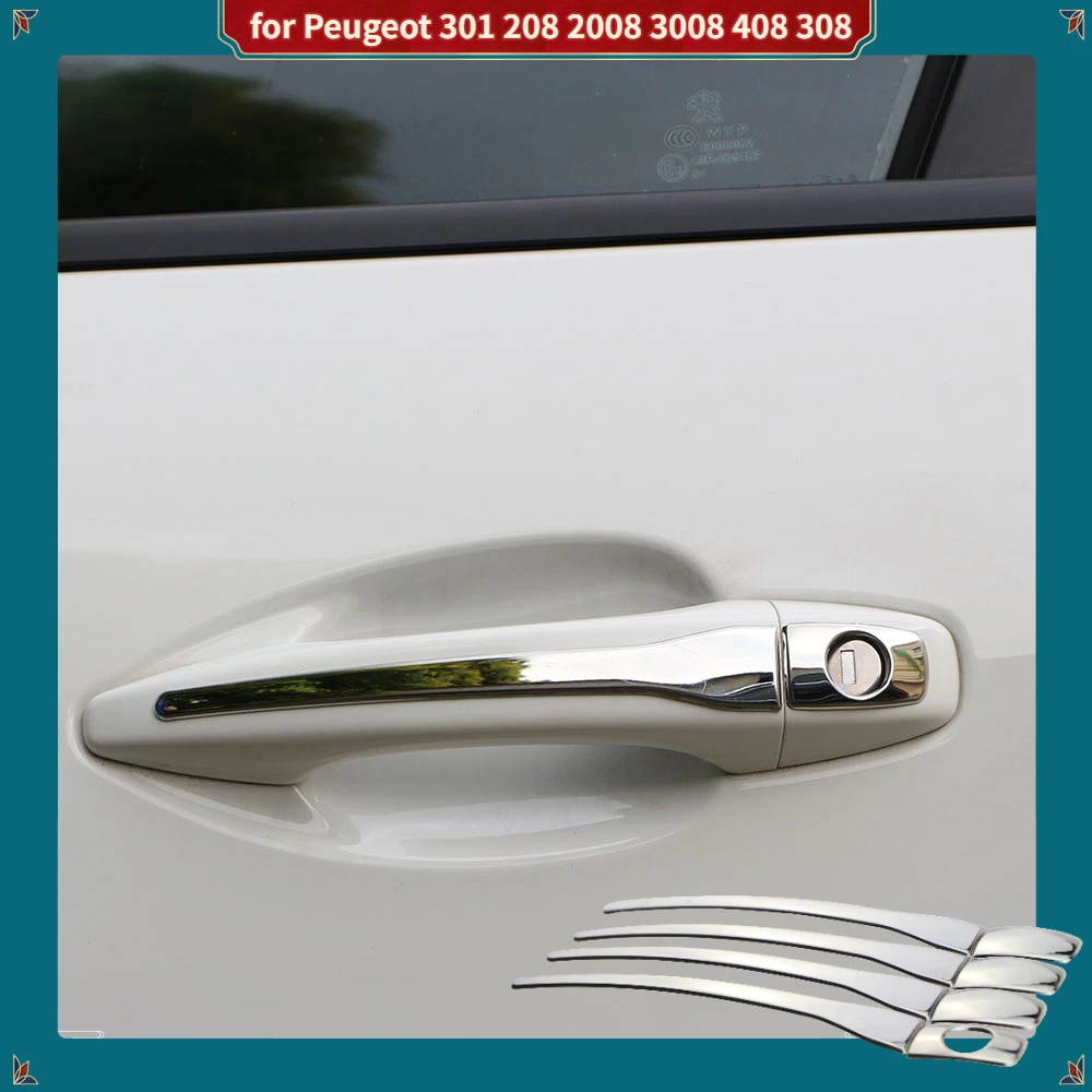 Stainless Steel Trim Door Handle Cover for Peugeot 301 208 2008 3008 408 308 Citroen C-QUATRE C4L Auto Accessories
Stainless Steel Trim Door Handle Cover for Peugeot 301 208 2008 3008 408 308 Citroen C-QUATRE C4L Auto Accessories