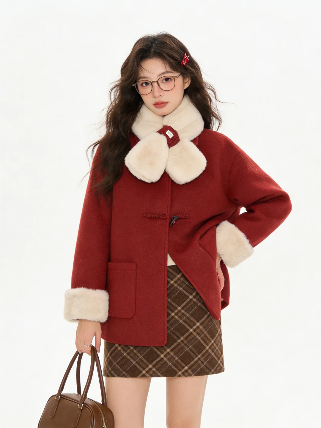 Красное шерстяное пальто с подкладкой в корейском стиле, теплое, зимнее, новогоднее, приталенное, с пуговицами, повседневное, длинное, женское...
Красное шерстяное пальто с подкладкой в корейском стиле, теплое, зимнее, новогоднее, приталенное, с пуговицами, повседневное, длинное, женское...