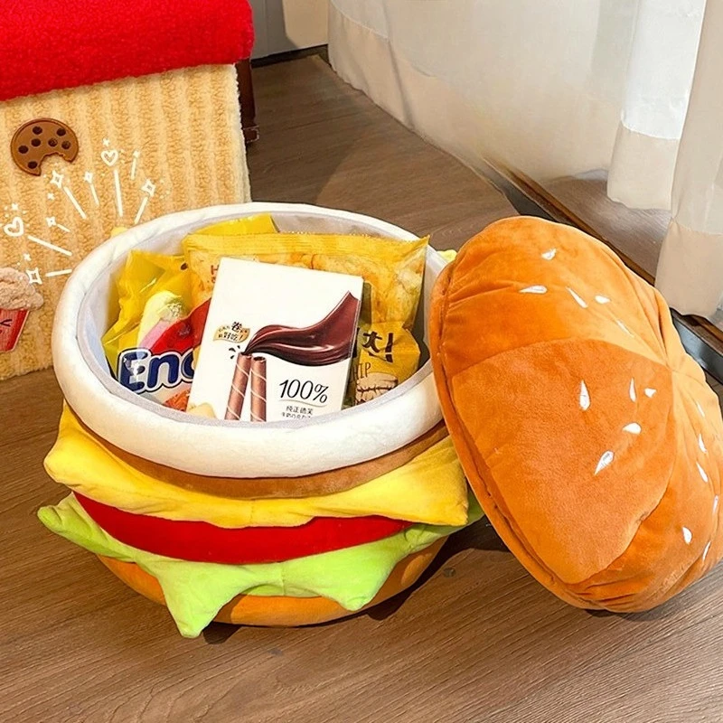 Hamburger Storage stool interior portable cute creative stool design hallway banc coffre de rangement living room furniture
Hamburger Storage stool interior portable cute creative stool design hallway banc coffre de rangement living room furniture