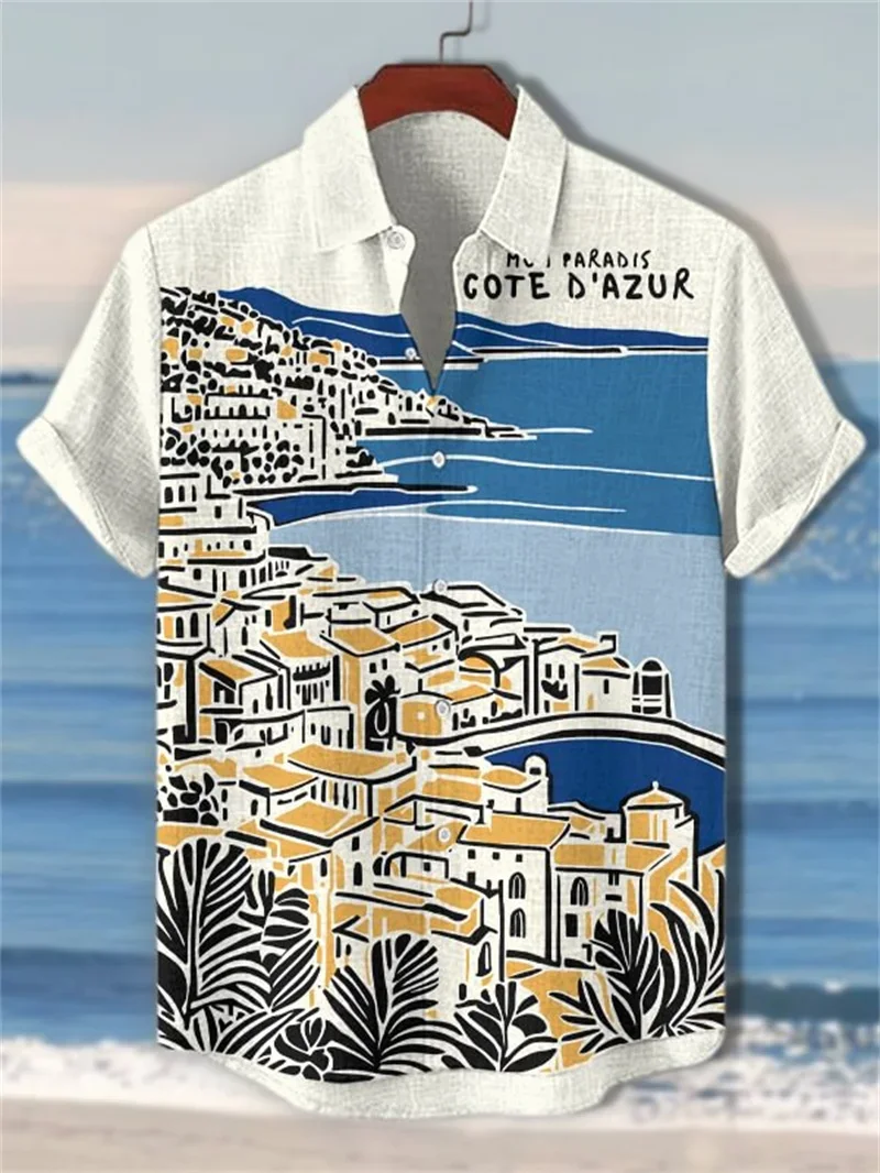 Men's Simple Retro Line Business Lapel Short Sleeve Button Shirt 3D Print Private Custom Shirt Slim Body Clothes Beach Vacation
Men's Simple Retro Line Business Lapel Short Sleeve Button Shirt 3D Print Private Custom Shirt Slim Body Clothes Beach Vacation