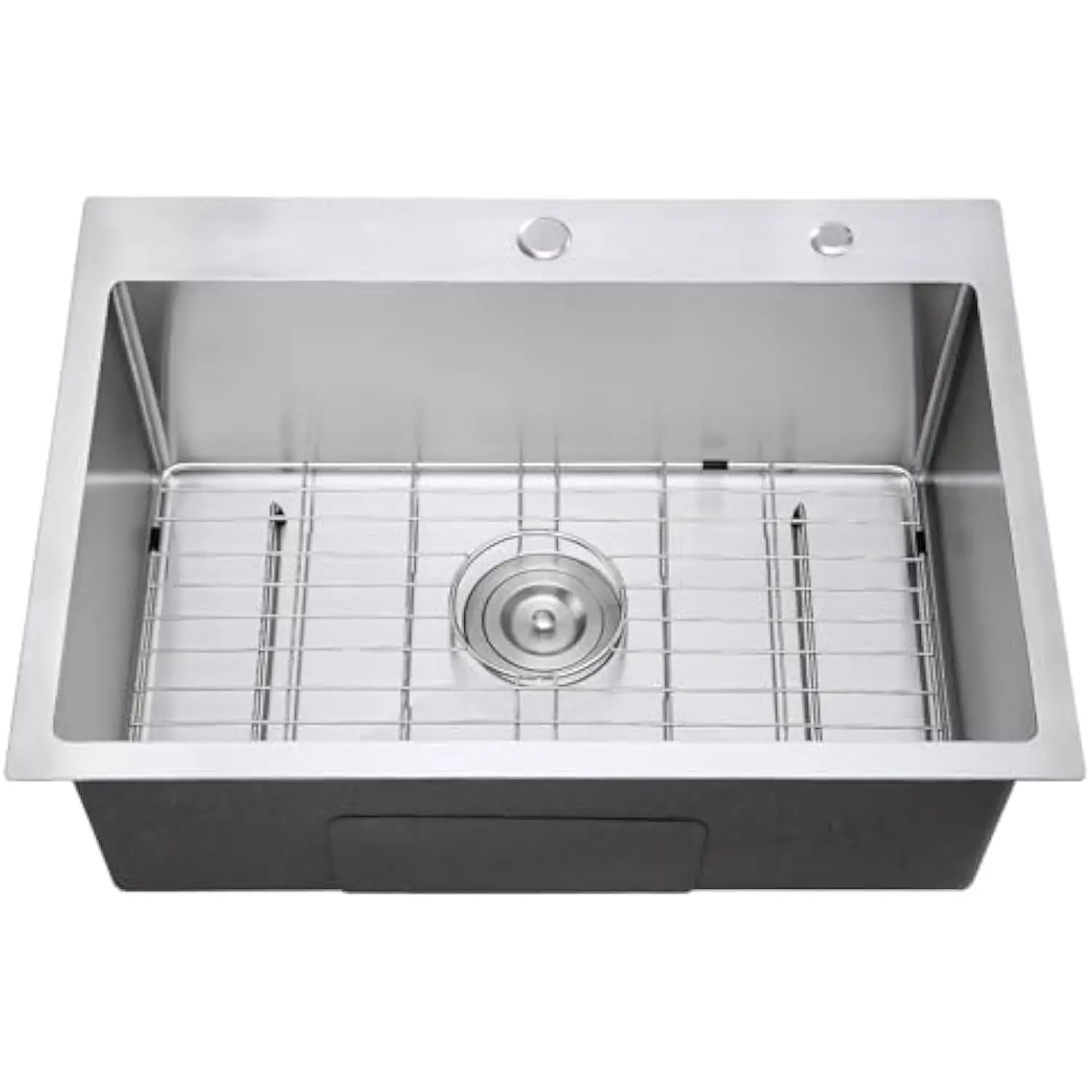 27X18 Inch Drop in Kitchen Sink, 18 Gauge Stainless Steel Handmade Single Bowl Kitchen Sink 9'' Deep Sink Bowl with Grid, Brush
27X18 Inch Drop in Kitchen Sink, 18 Gauge Stainless Steel Handmade Single Bowl Kitchen Sink 9'' Deep Sink Bowl with Grid, Brush