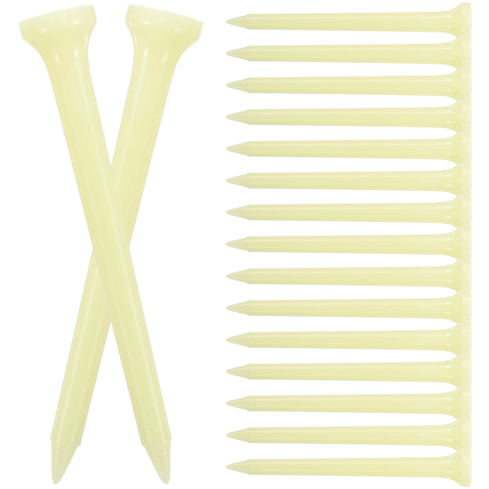 20 Pcs Glow-in-the-dark Golf Spikes Tall Tees Professional New Ball Pegs Holder
20 Pcs Glow-in-the-dark Golf Spikes Tall Tees Professional New Ball Pegs Holder