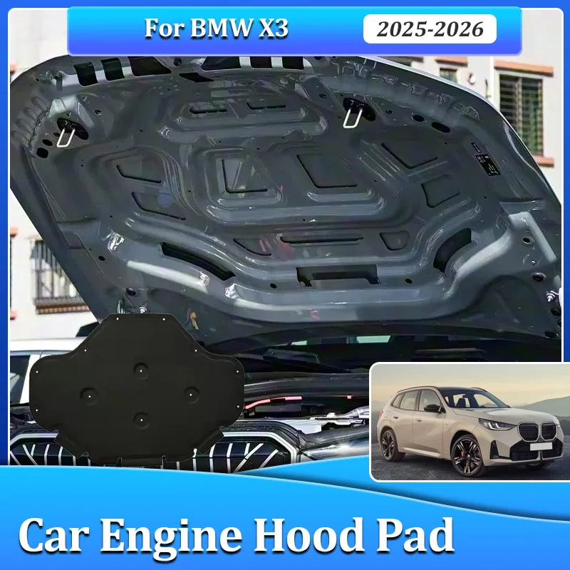 For BMW X3 Accessories 2025 2026 Front Car Engine Hood Sound Mats Heat Insulation Pads Soundproof Cotton Pad Liner Auto Parts
For BMW X3 Accessories 2025 2026 Front Car Engine Hood Sound Mats Heat Insulation Pads Soundproof Cotton Pad Liner Auto Parts