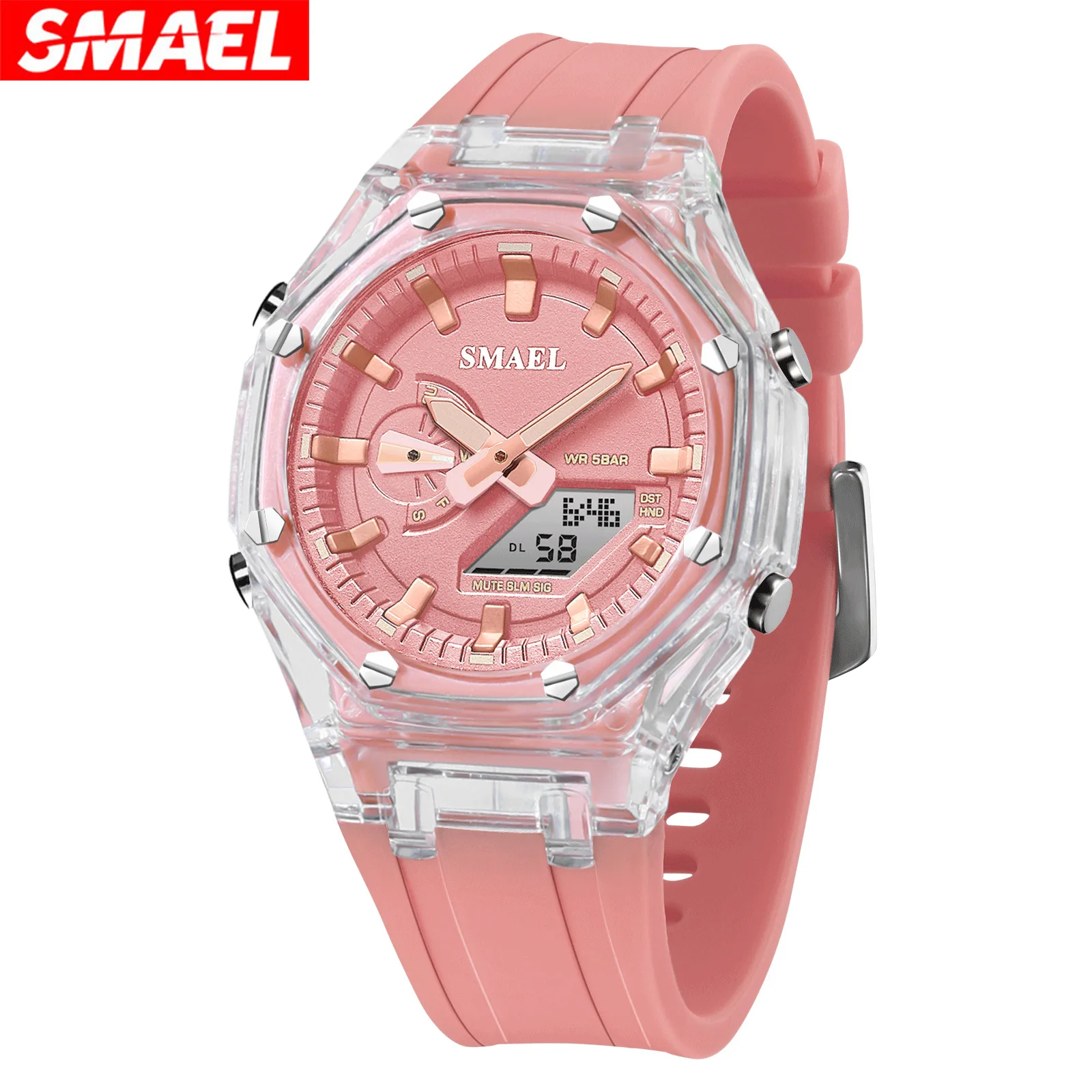 Smael multifunctional silicone digital watch - waterproof, sporty, stylish student watch with large dial
Smael multifunctional silicone digital watch - waterproof, sporty, stylish student watch with large dial