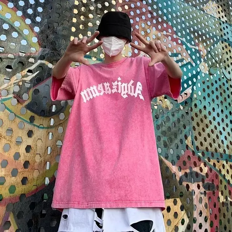 2024 Summer New Letter Printed Cotton Short Sleeved T-shirt Men And Women Loose Tee Shirt Harajuku Gothic Oversized
2024 Summer New Letter Printed Cotton Short Sleeved T-shirt Men And Women Loose Tee Shirt Harajuku Gothic Oversized