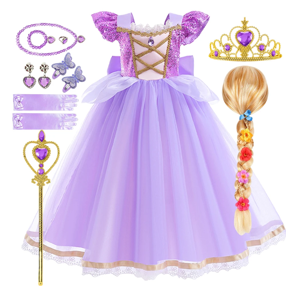 Rapunzal Girl Princess Dress Disguise 2025 Cosplay Halloween Birthday Party Vestido Kids Purple Ball Gown Costume
Rapunzal Girl Princess Dress Disguise 2025 Cosplay Halloween Birthday Party Vestido Kids Purple Ball Gown Costume