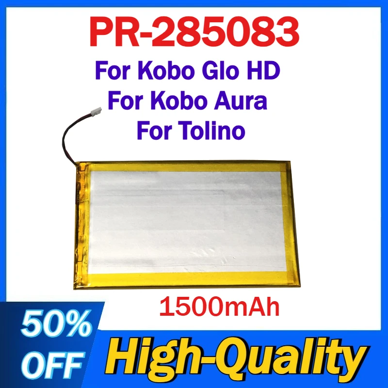 PR-285083 Аккумулятор 1500 мАч для Kobo Glo HD для Kobo Aura для Tolino
PR-285083 Аккумулятор 1500 мАч для Kobo Glo HD для Kobo Aura для Tolino