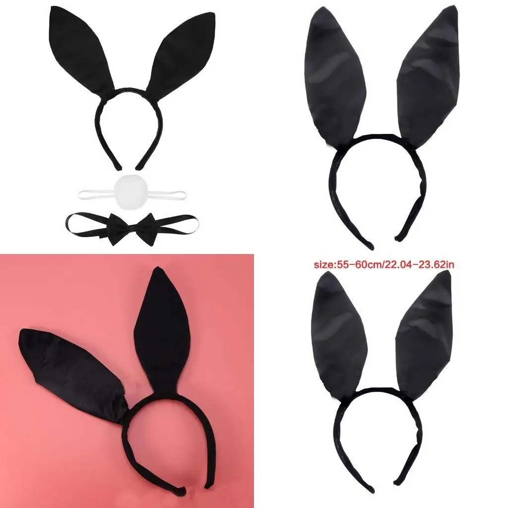 652F Animal Bunny Ears Headbands Tail Bowtie Set Cute Rabbit Hair Hoop Lovely Easter Headdress Cosplay Costume Accessories 
652F Animal Bunny Ears Headbands Tail Bowtie Set Cute Rabbit Hair Hoop Lovely Easter Headdress Cosplay Costume Accessories