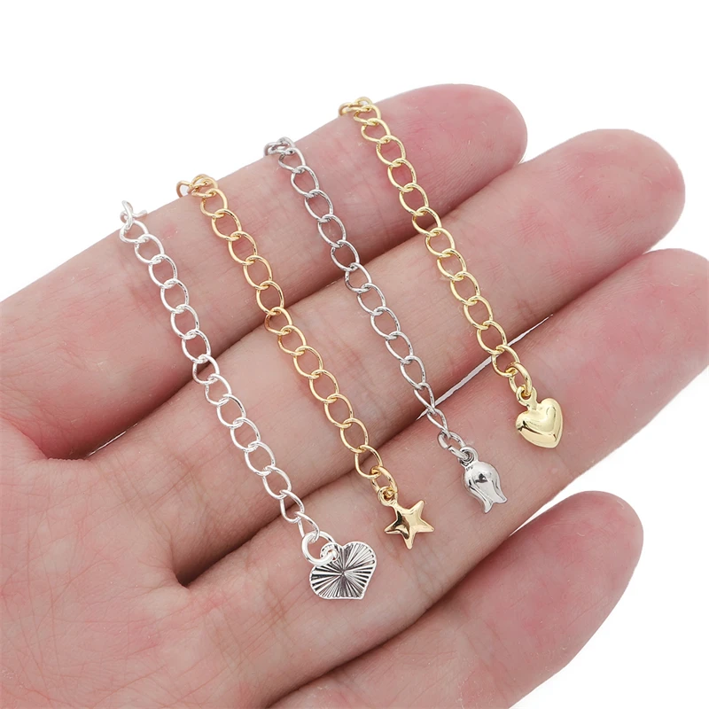 Rhodium/Gold/Silver Plated Brass Extension Extended Tail Chain Connector for DIY Necklace Bracelet Jewelry Making Basic Findings
Rhodium/Gold/Silver Plated Brass Extension Extended Tail Chain Connector for DIY Necklace Bracelet Jewelry Making Basic Findings
