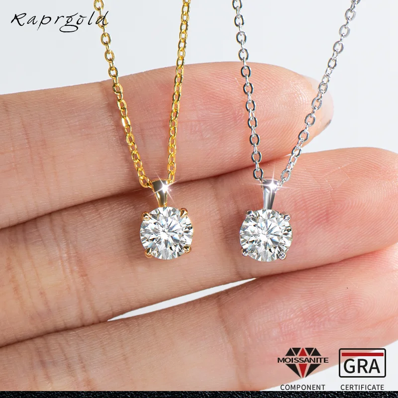 RAPRGOLD D Цвет Пасьянс Муассанит Круглый Кулон Ожерелья для Женщин Стерлингового Серебра S925 Ожерелье Свадебные Изящные Ювелирные Изделия Подарки
RAPRGOLD D Цвет Пасьянс Муассанит Круглый Кулон Ожерелья для Женщин Стерлингового Серебра S925 Ожерелье Свадебные Изящные Ювелирные Изделия Подарки