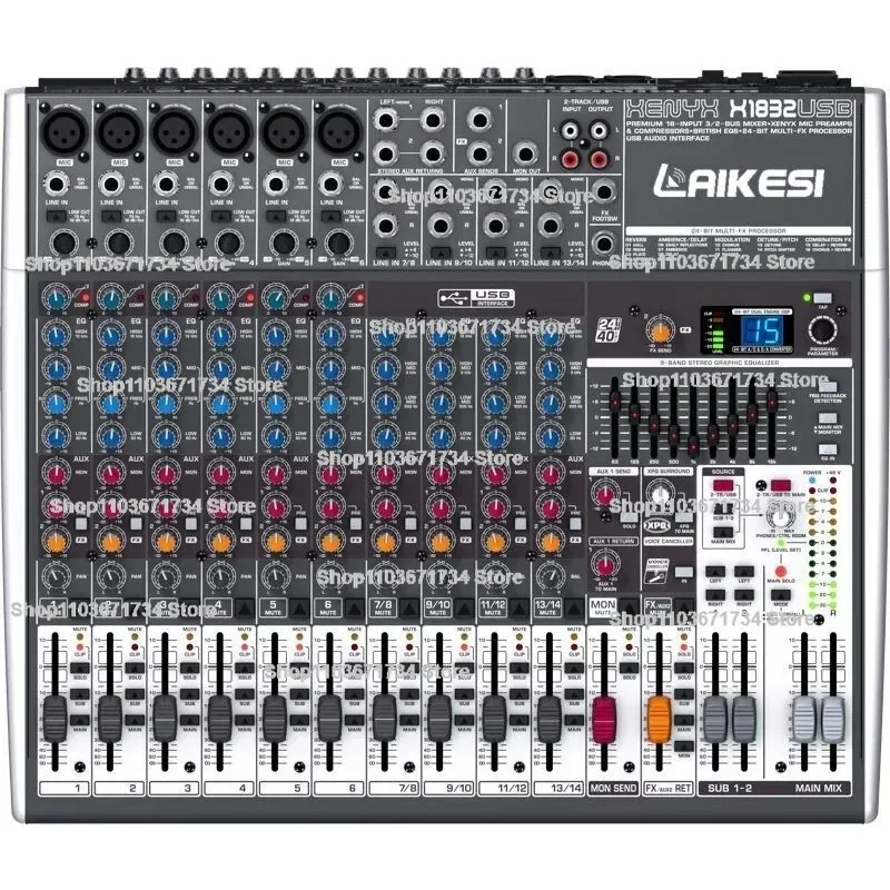 LAIKESI Audio Mixer XENYX/1832-USB 12 Channel Sound Consoles 
LAIKESI Audio Mixer XENYX/1832-USB 12 Channel Sound Consoles