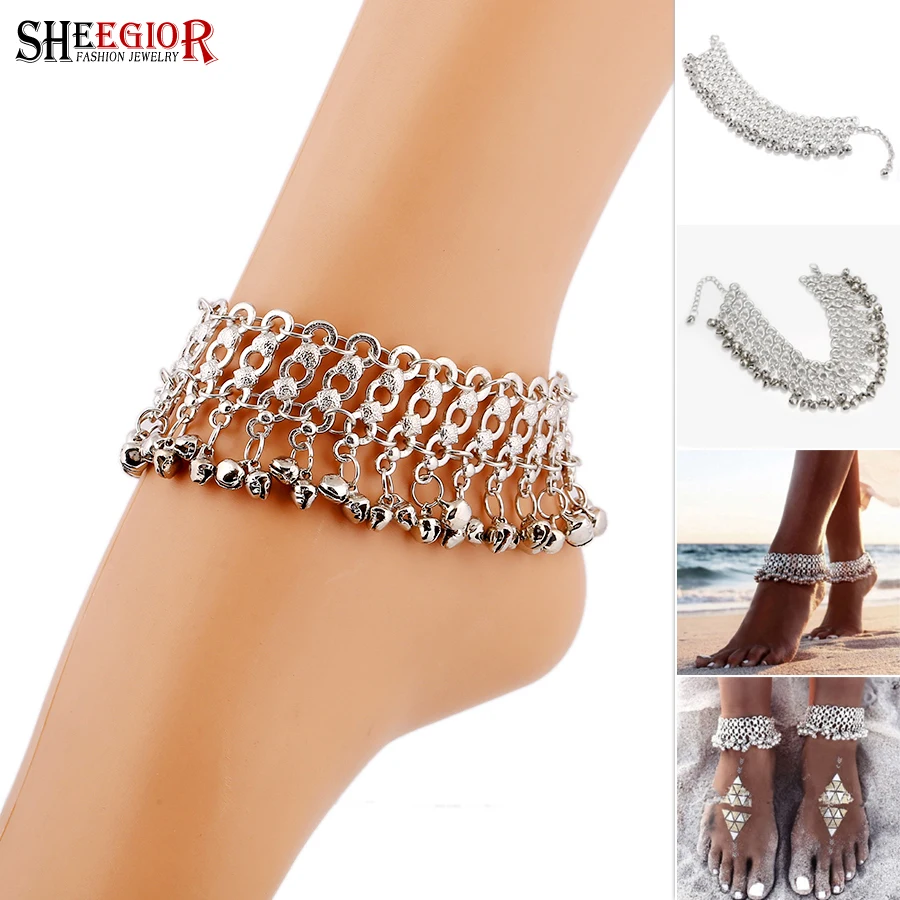 Vintage Small Bells Foot chain Anklets for Women Accessories Beach Barefoot Sandals Charm Ankle Bracelets Foot Jewelry Ornaments
Vintage Small Bells Foot chain Anklets for Women Accessories Beach Barefoot Sandals Charm Ankle Bracelets Foot Jewelry Ornaments