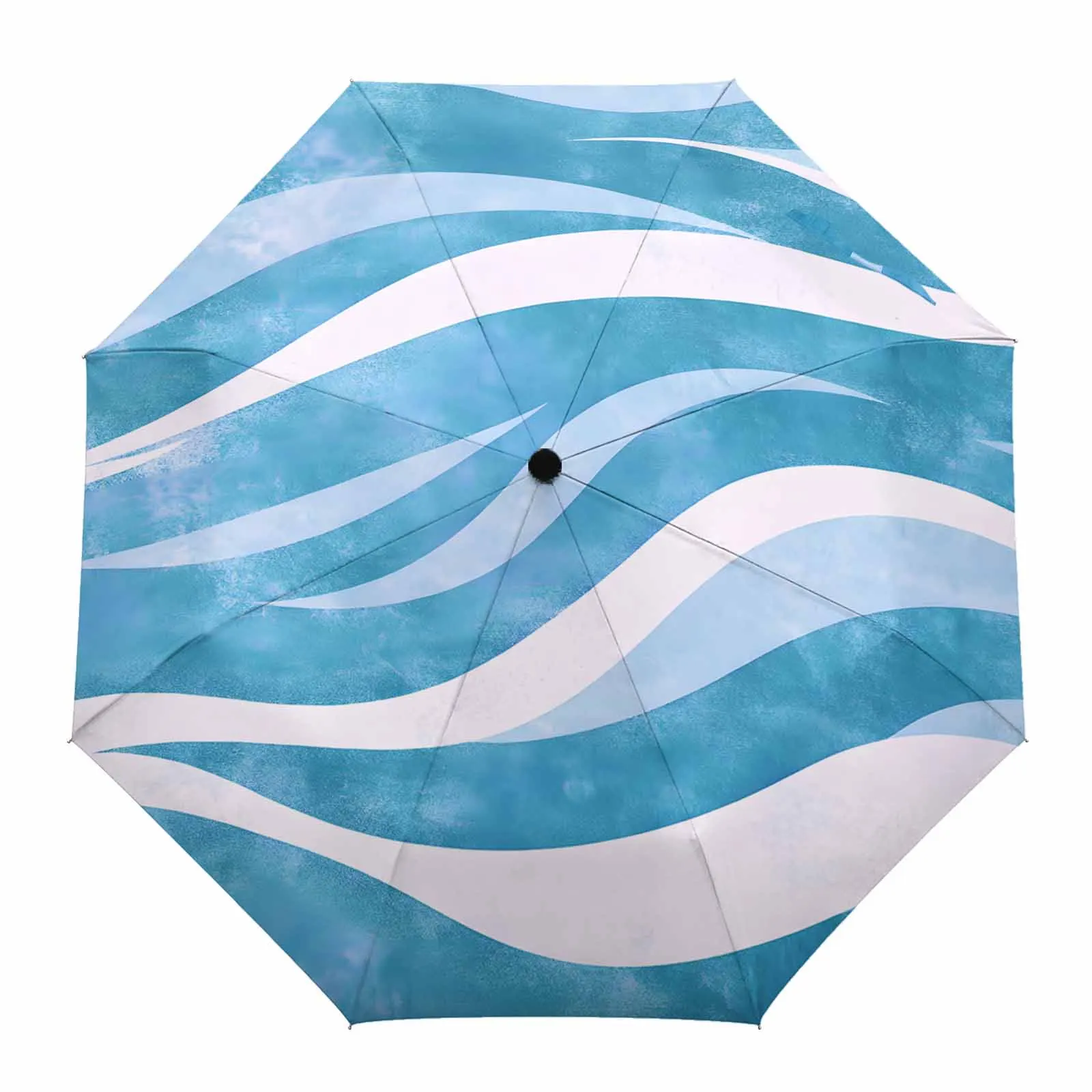 Blue White Waves Modern Abstract Texture Creative Automatic Folding Umbrella Rain Women Windproof Parasol Parapluie
Blue White Waves Modern Abstract Texture Creative Automatic Folding Umbrella Rain Women Windproof Parasol Parapluie