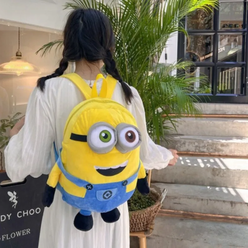 Minions Cartoon Anime Plush Backpack Minions Large Size School Bag Large Capacity Student Cartoon Backpack Gift
Minions Cartoon Anime Plush Backpack Minions Large Size School Bag Large Capacity Student Cartoon Backpack Gift