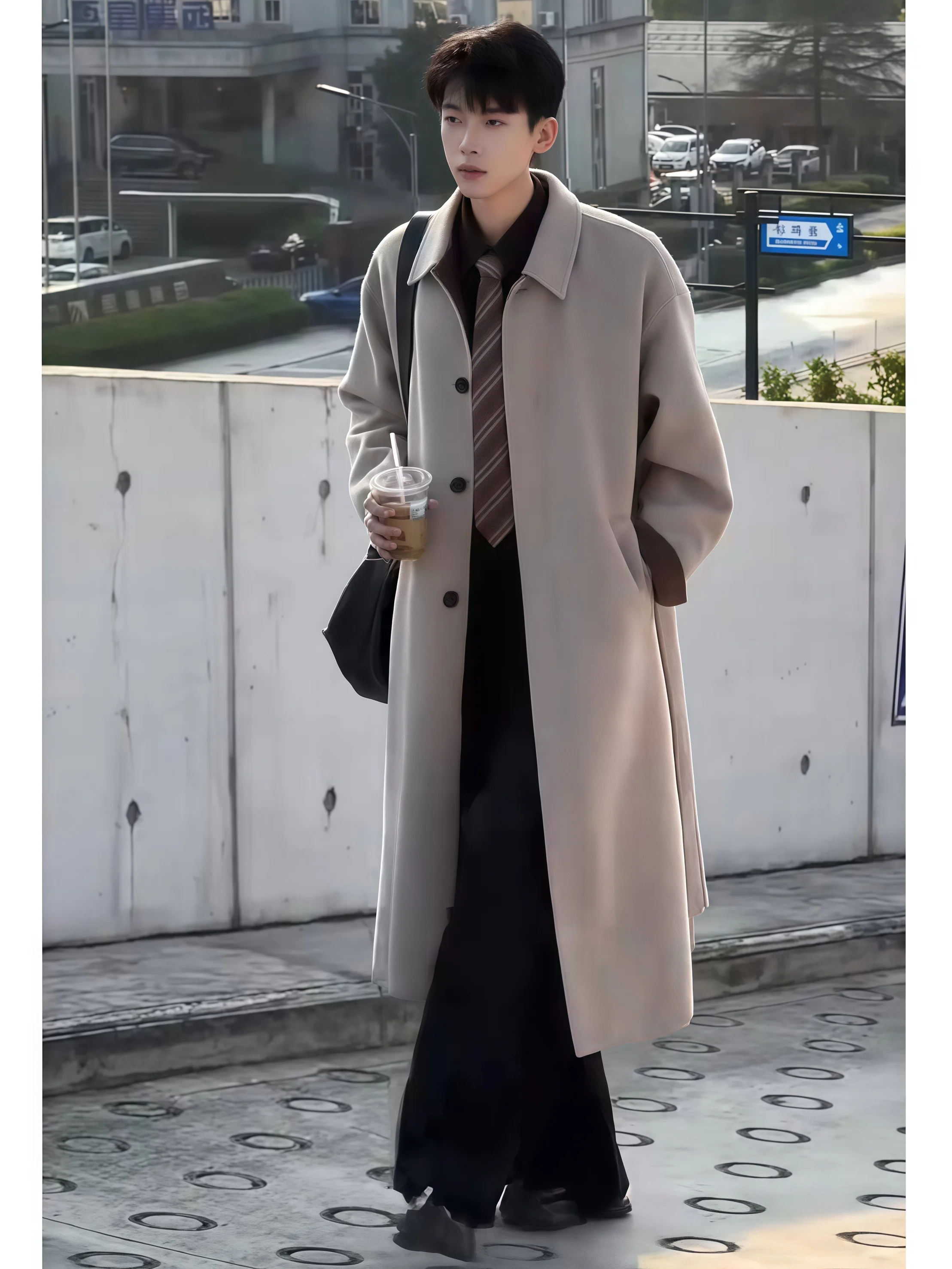 Мужское утепленное шерстяное пальто, длинное, ниже колена, зимнее, модное, молодежное, с отложным воротником, с длинными рукавами, теплое, морозостойкое
Мужское утепленное шерстяное пальто, длинное, ниже колена, зимнее, модное, молодежное, с отложным воротником, с длинными рукавами, теплое, морозостойкое