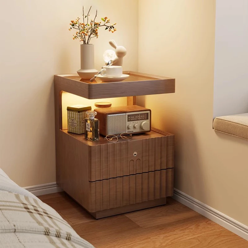 Simple Luxury Nightstand With Lock Light Mid Century Vintage Nightstand Elegant Glam Table De Chevet Furniture For Bedroom
Simple Luxury Nightstand With Lock Light Mid Century Vintage Nightstand Elegant Glam Table De Chevet Furniture For Bedroom