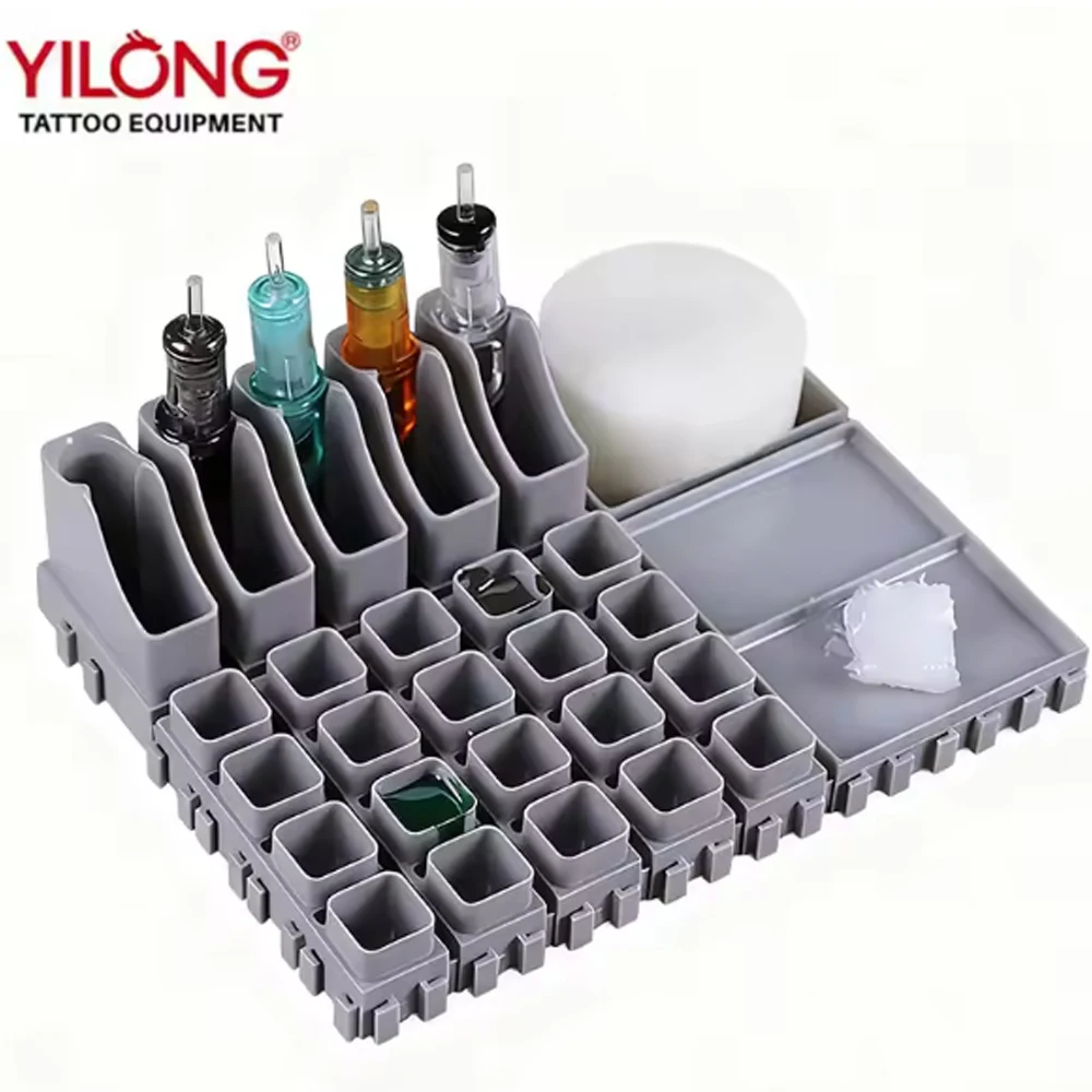 YILONG многослойная чашка с чернилами, держатель для картриджа для татуировки, ABS, татуировщик, настольные комбинации для хранения, стеллаж, аксессуары для татуировок
YILONG многослойная чашка с чернилами, держатель для картриджа для татуировки, ABS, татуировщик, настольные комбинации для хранения, стеллаж, аксессуары для татуировок