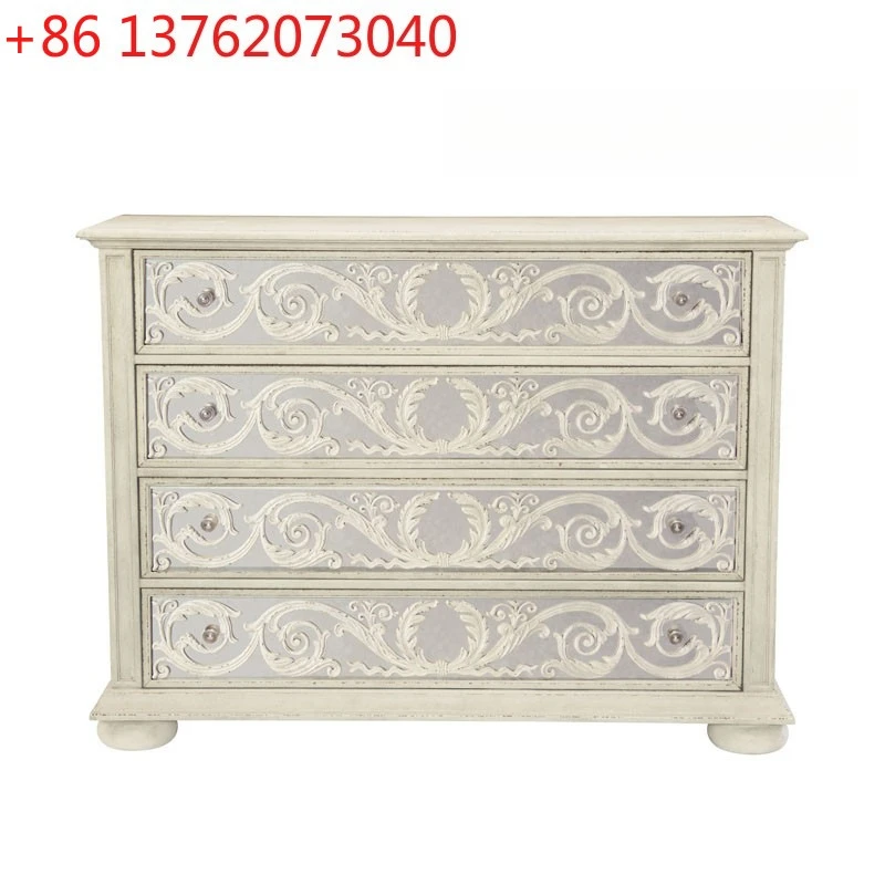 Bedroom living room entrance chest light luxury wood carving flower mirror chest chest drawer storage cabinet
Bedroom living room entrance chest light luxury wood carving flower mirror chest chest drawer storage cabinet