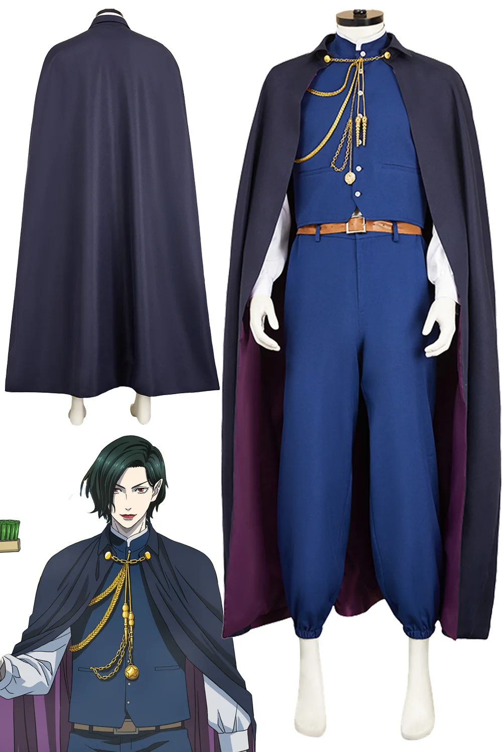 Anime Bababa Vampire Mori Ranmaru Cosplay Costume Men Disguise Roleplay Cloak Outfits Fantasia Dress Up Clothes Halloween Suits
Anime Bababa Vampire Mori Ranmaru Cosplay Costume Men Disguise Roleplay Cloak Outfits Fantasia Dress Up Clothes Halloween Suits