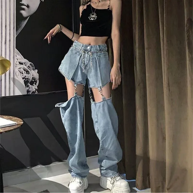 Trousers Jeans Woman Summer Retro Pocket Straight Relax High-waisted Thin New Comfortable Brief Leisure Minority Individuality
Trousers Jeans Woman Summer Retro Pocket Straight Relax High-waisted Thin New Comfortable Brief Leisure Minority Individuality