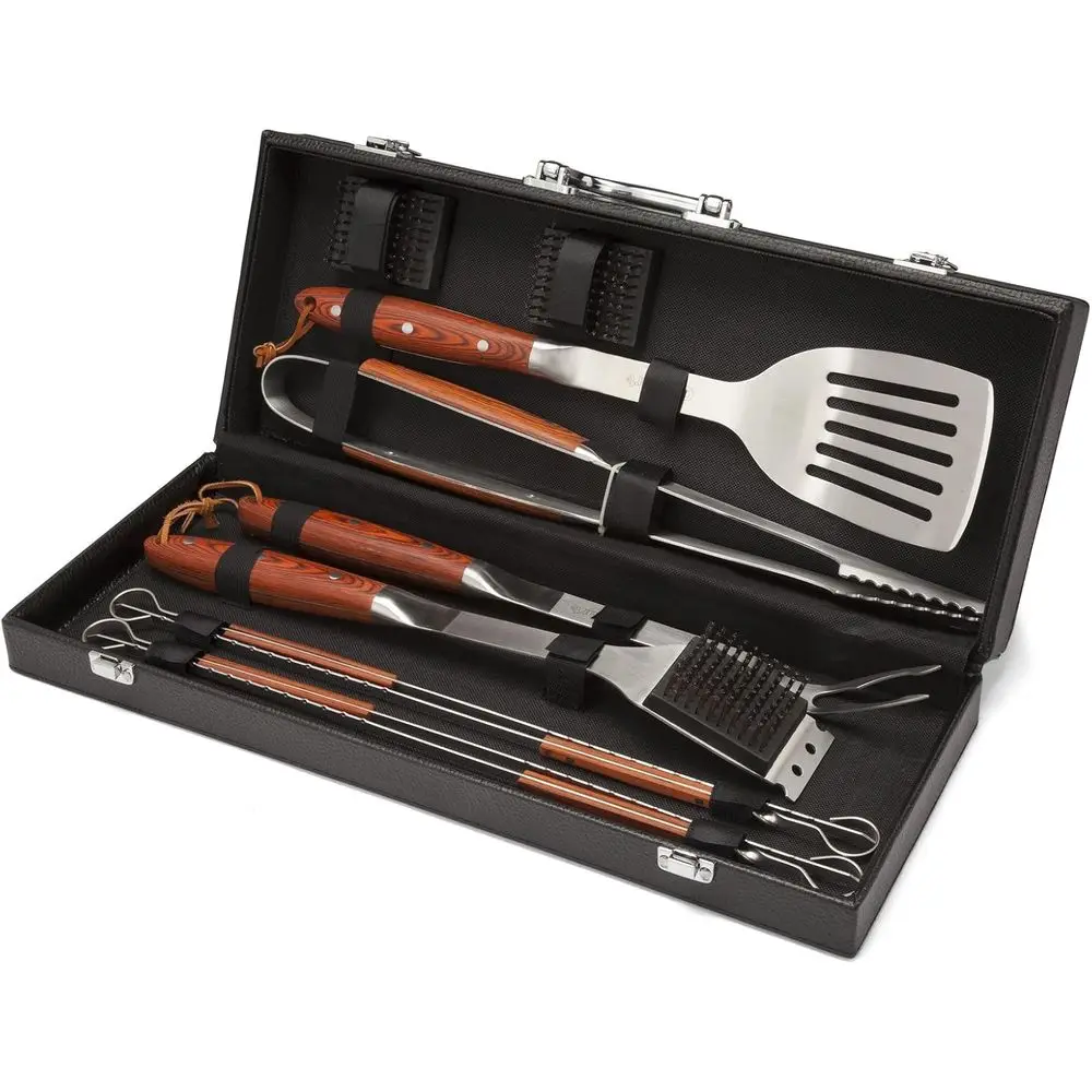 10-Piece Premium Grilling Set, Grill Accories StainlSteel BBQ Tools, Storage Tote or Spa, Tongs, Grill Brush, and More, Perect o
10-Piece Premium Grilling Set, Grill Accories StainlSteel BBQ Tools, Storage Tote or Spa, Tongs, Grill Brush, and More, Perect o
