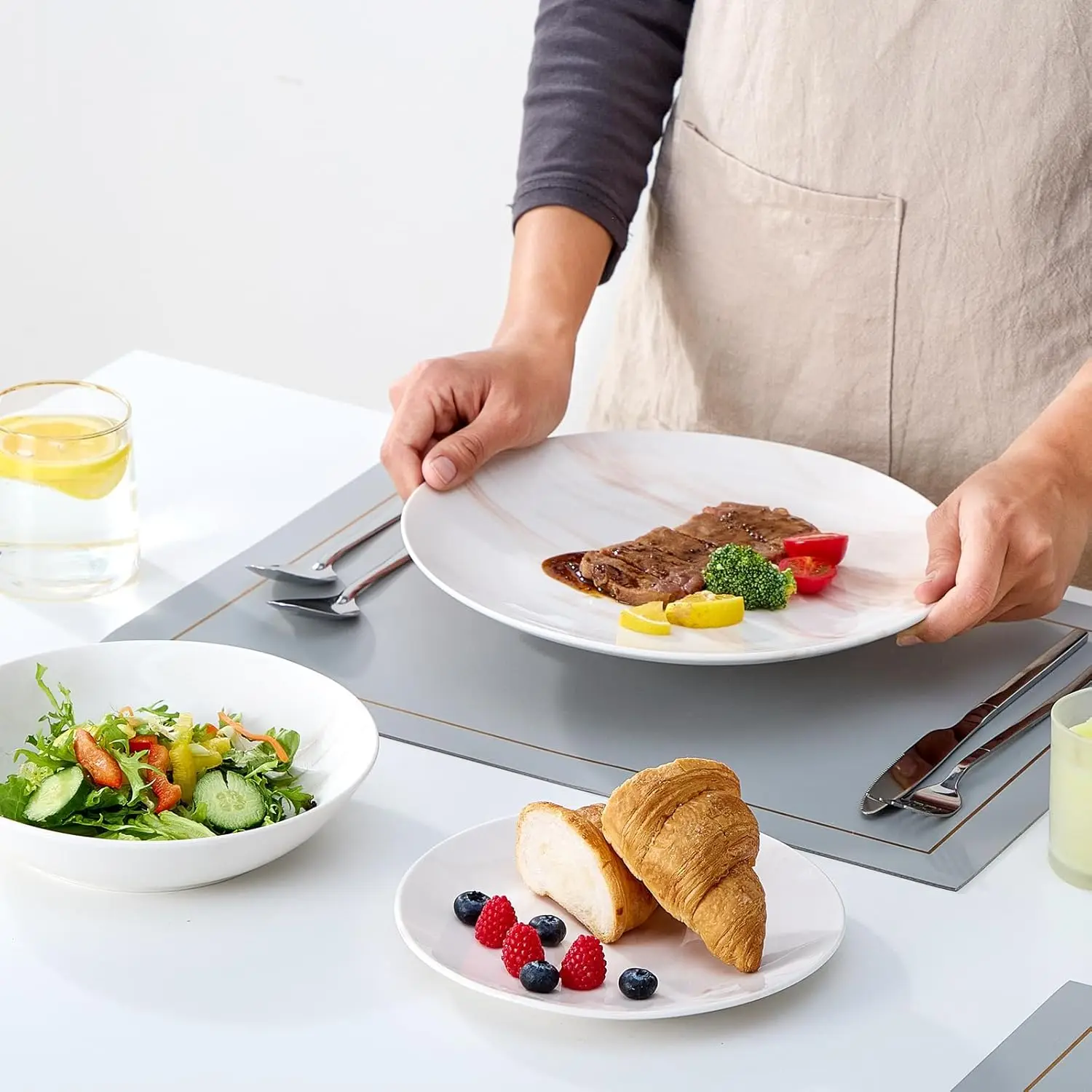 Bestone 12 Pieces Round Kitchen Dinnerware Sets,Plates And Bowls Sets,Dishes, Plates, Bowls, Dish Set,Plates And Bowls,Service
Bestone 12 Pieces Round Kitchen Dinnerware Sets,Plates And Bowls Sets,Dishes, Plates, Bowls, Dish Set,Plates And Bowls,Service