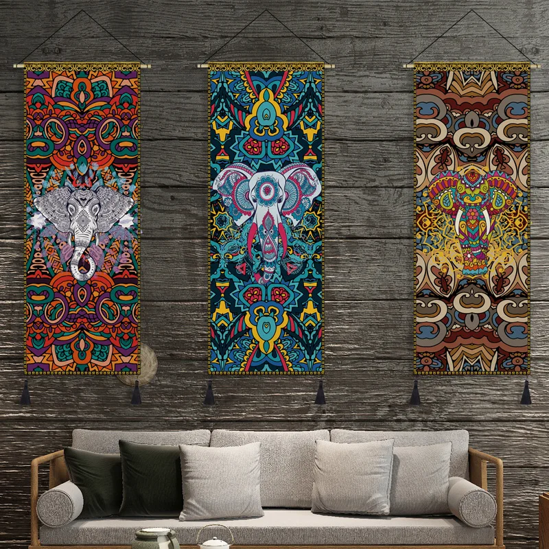 Thailand Southeast Asia Tapestry Hanging Cloth Room Background Decorative Painting Fabric Hanging Elephant Bedroom Bedside Mural
Thailand Southeast Asia Tapestry Hanging Cloth Room Background Decorative Painting Fabric Hanging Elephant Bedroom Bedside Mural