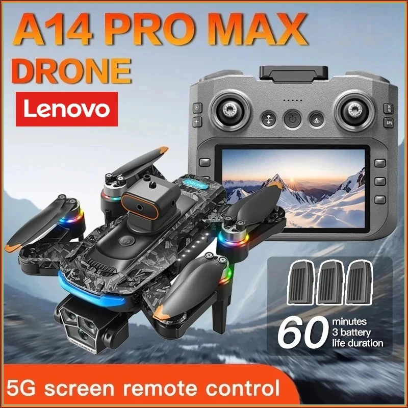 Lenovo A14 Drone 8K Professional GPS HD Camera Drones WIFI 5G FPV Video UAV 4k large screen remote control Quadcopter Dron
Lenovo A14 Drone 8K Professional GPS HD Camera Drones WIFI 5G FPV Video UAV 4k large screen remote control Quadcopter Dron