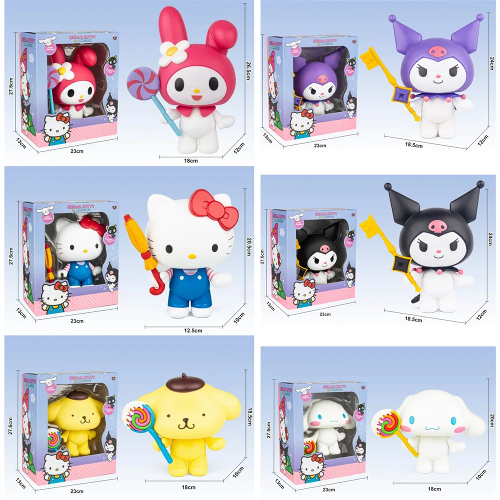 Sanrio Hello Kitty Melody мультфильм аниме настольная модель большого размера орнамент Куроми съемная игрушка кукла суставы подвижные подарки
Sanrio Hello Kitty Melody мультфильм аниме настольная модель большого размера орнамент Куроми съемная игрушка кукла суставы подвижные подарки