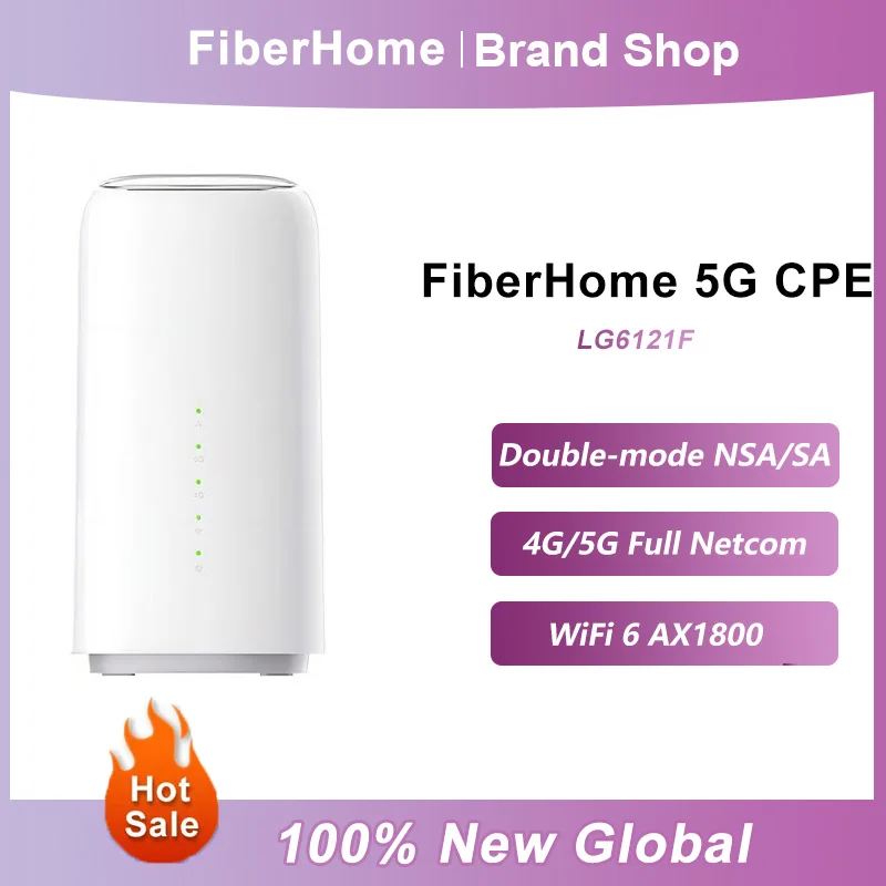 NEW Product FiberHome 5G CPE Cellular Wireless Router AX1800 Quad Core Hotspot Wifi 6 Routers RG11 With SIM Card SUPPORT NSA/SA
NEW Product FiberHome 5G CPE Cellular Wireless Router AX1800 Quad Core Hotspot Wifi 6 Routers RG11 With SIM Card SUPPORT NSA/SA