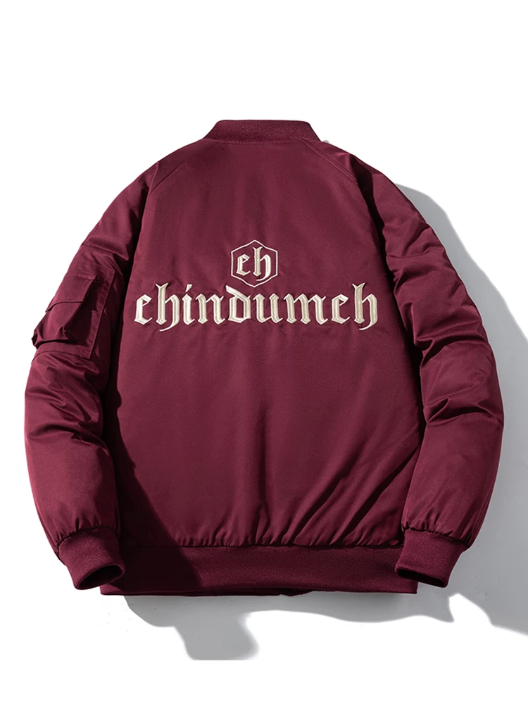 Thiened American Sle Pilot Jaet ex Couples All-Match Outerwear Autumn Winter Red Embroidery Baseball Cotton Coat
Thiened American Sle Pilot Jaet ex Couples All-Match Outerwear Autumn Winter Red Embroidery Baseball Cotton Coat